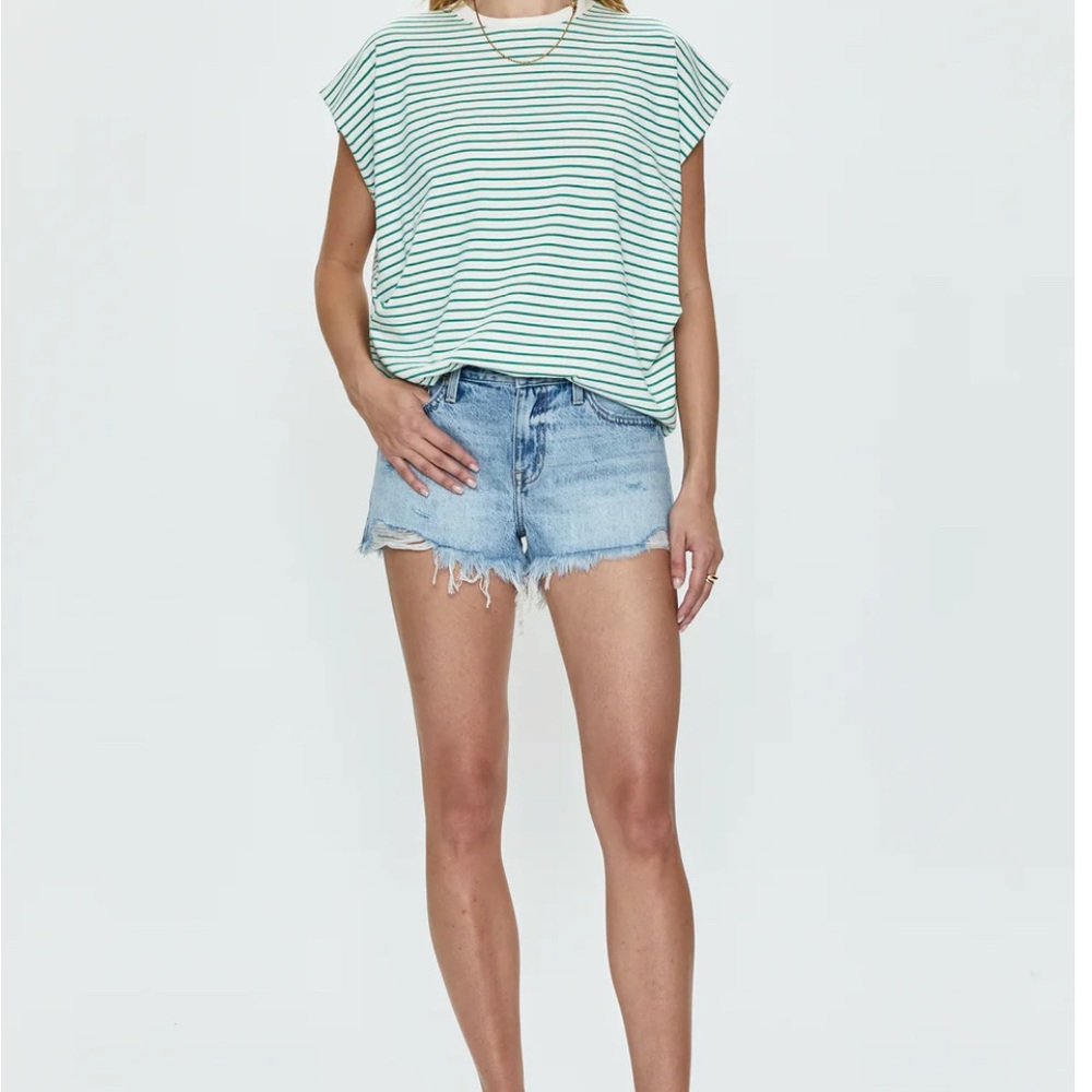 Pistola Light Blue Jean Shorts